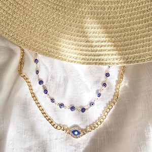 گردنبند دو تایی چشم نظر